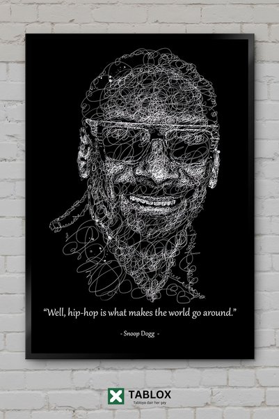 TABLOX Snoop Dogg citati i izreke, poster repera hip hopa, uokvirena dekorati...