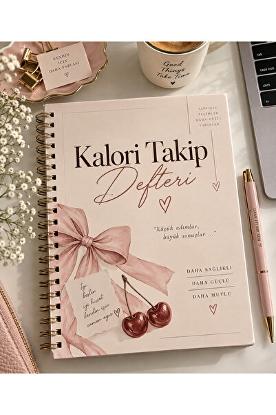 Eseran Print Kalori Takip Defteri-A5 Spiralli Defter