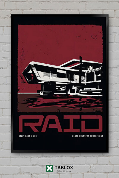 TABLOX Raid Raid Game Action Φανταστική αφίσα με κορνίζα Διακοσμητικός πίνακα...