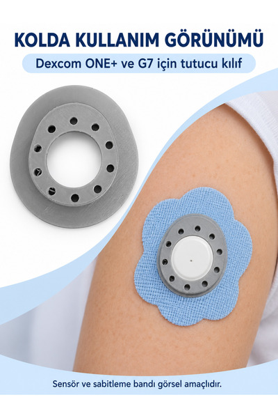 Mayex3d Dexcom ONE+ ve G7 Uyumlu Esnek Sensör Tutucu Kılıf