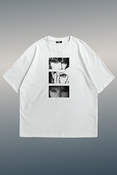 Grove Fashion Taylor Swift Eyes Printed Unisex Oversize T-Shirt