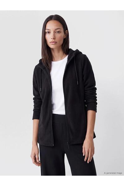 LC Waikiki Hooded Women's Fleece Cardigan (W6)