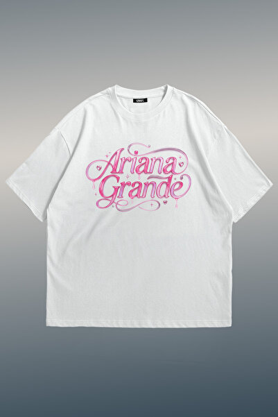 Grove Fashion Ariana Grande Name Printed Unisex Oversize T-Shirt