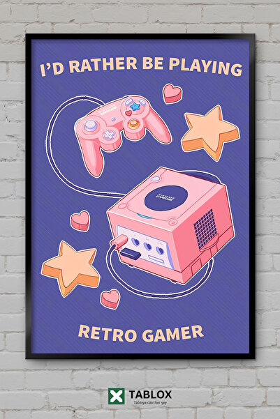 TABLOX Retro igračka nostalgija igra vintage poster klasična uokvirena dekora...