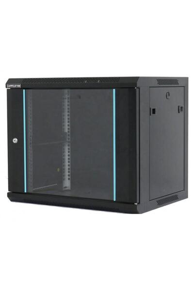 Dateup 19'' 15U 600x450 Wall Rack, glass door, panels