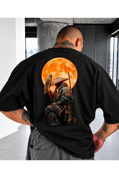 LUQES MEN'S WEAR Premium Unisex Baskılı %100 Pamuklu Bisiklet Yaka Kısa Kollu...