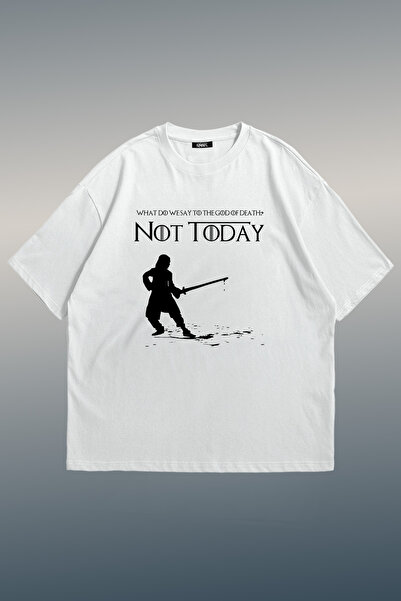 Grove Fashion Got Not Today Printed Unisex Oversize T-Shirt