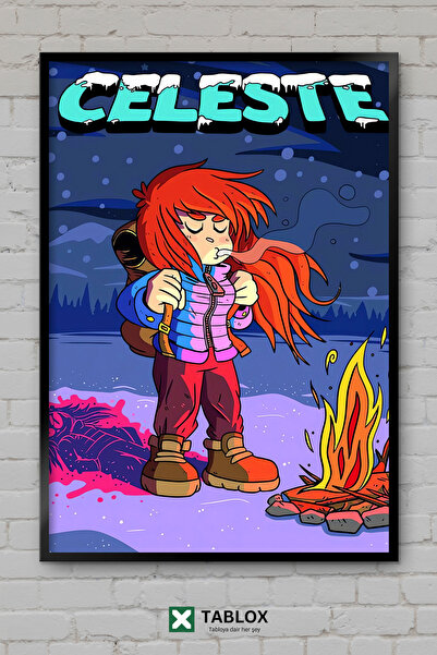 TABLOX Πλατφόρμα παιχνιδιών Celeste Game Adventure Indie Mountain Frame View ...