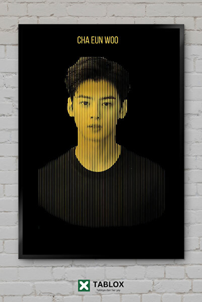 TABLOX Cha Eunwoo Astro Kpop Idol Korejska Muzika Poster Okvir Izgled Dekorat...