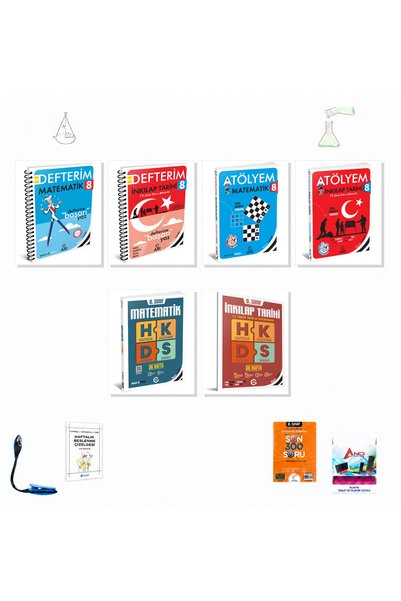 Arı Yayıncılık 2026-2027 8. Sınıf LGS Matematik ve İnkılap Tüm Kaynaklar 6 Ki...