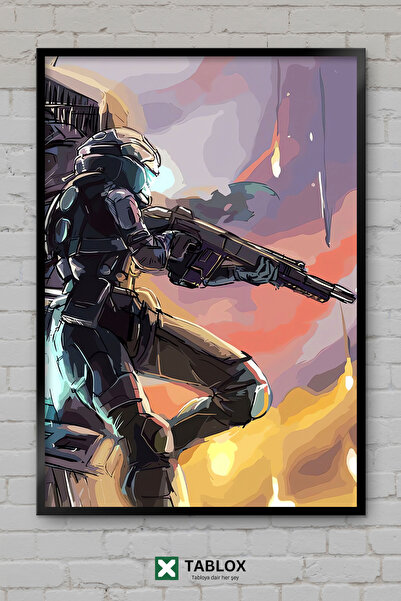 TABLOX Αφίσα δράσης Titanfall Video Game Robot Mecha με πλαίσιο, διακοσμητικό...