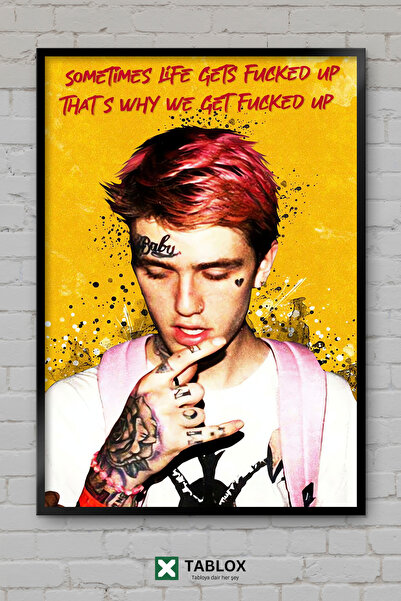 TABLOX Αποφθέγματα του Lil Peep, Ράπερ, Χιπ Χοπ, Μουσική, Διακοσμητικός πίνακ...