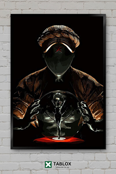 TABLOX Atomic Heart Game Αφίσα δράσης επιστημονικής φαντασίας με εμφάνιση πλα...