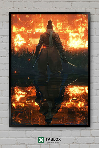 TABLOX Sekiro Shadows Die Twice Παιχνίδι Σαμουράι Νίντζα Ιαπωνικό Διακοσμητικ...