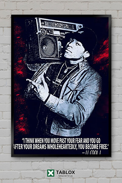 TABLOX Ll Cool J Rapper Rapper Muzică Hip Hop Portret Poster Încadrat Tablou ...
