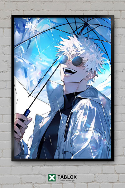TABLOX Jujutsu Kaisen umetnička dela anime manga Gojo lik okvir izgled dekora...