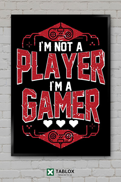 TABLOX Βιντεοπαιχνίδια Gaming Gamer Αφίσα Νέον Τέχνης Κορνιζαρισμένο Διακοσμη...