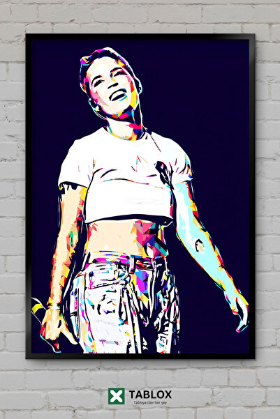 TABLOX Halsey pevačica, pop muzika, portret, umetnički poster, dekorativna MD...