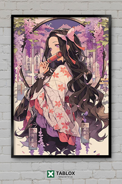 TABLOX Νεζούκο Καμάντο Άνιμε Demon Slayer Kimetsu Ιαπωνικός Χαρακτήρας Διακοσ...