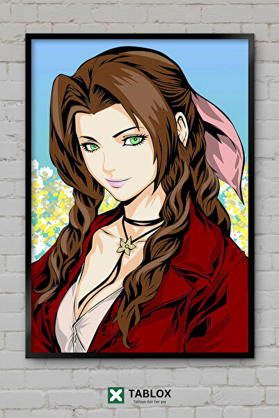 TABLOX Final Fantasy 7 Aerith Gainsborough Πορτρέτο Παιχνίδι RPG Διακοσμητικό...