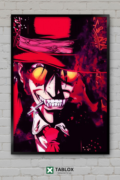 TABLOX Hellsing Alucard Anime Manga Vampir Action Poster japonez cu aspect de...
