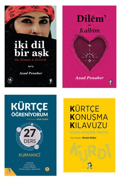 Dara Yayınları İki Dil Bir Aşk Azad Penaber Kitapları Dilêm Kalbim - Kürtçe ö...
