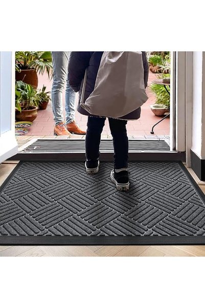 HOOKOR Doormat,Super Absorbent Moistureproof Door Mat,24 * 36in Non Slip Rubb...