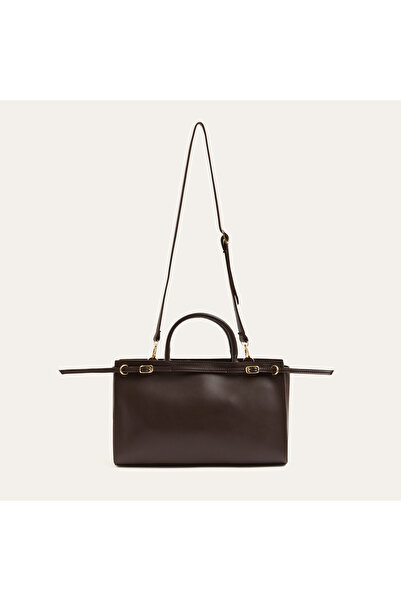 Mudo Women's Brown Belt Detailed Handbag