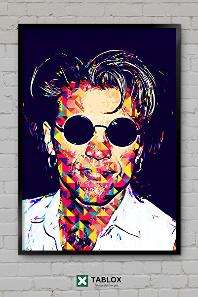 TABLOX Bon Jovi bend muzika rok pevač portret poster okvir izgled dekorativna...