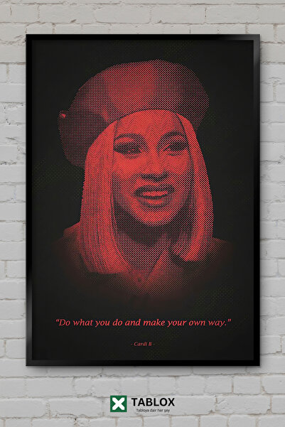TABLOX Αποφθέγματα της Cardi B, Απόφθεγμα Ράπερ, Απόφθεγμα Ραπέρ, Διακοσμητικ...