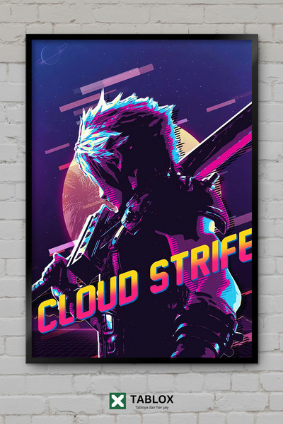 TABLOX Cloud Strife Final Fantasy Personaj din joc Tablou decorativ japonez î...