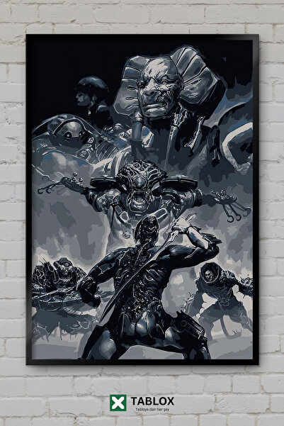 TABLOX Αφίσα παιχνιδιού Warframe Science Fiction Space RPG με κορνίζα, διακοσ...