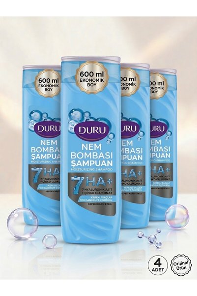 Duru Şampuan Nem Bombası 600 Ml X 4 adet