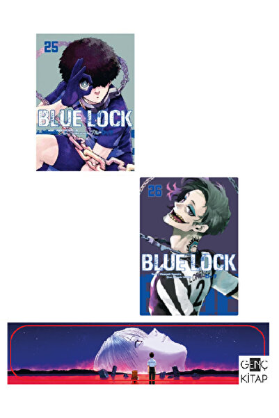 Komik Şeyler Blue Lock 25-26. Ciltler Manga Seti - Genç Kitap Ayraç Hediyeli