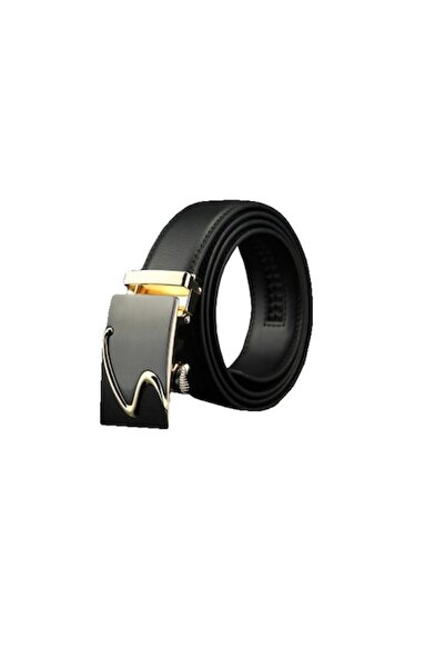 odjas '- Curea BTG-1202 cu închidere automată 100% piele, neagră