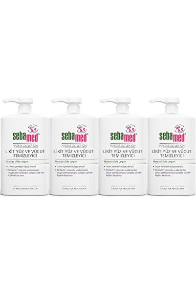 Sebamed Face and Body Cleansing Liquid 300 ml (Set of 4)