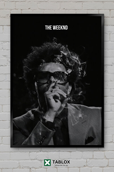 TABLOX The Weeknd Singer Rnb Pop Music Πορτρέτο με κορνίζα Διακοσμητικός πίνα...