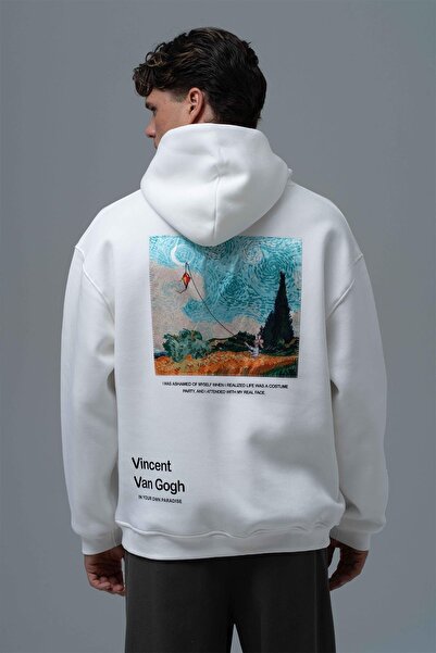 SHANBERWEAR Paradise Within Erkek Oversize Hoodie Kapüşonlu Sweatshirt
