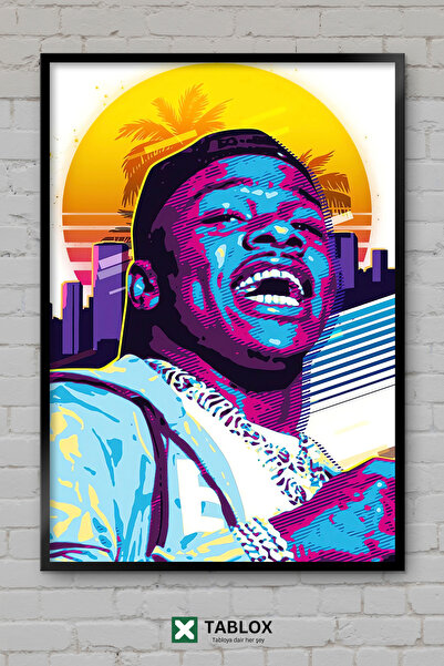 TABLOX Dababy Rapper Ράπερ Χιπ Χοπ Μουσική Αφίσα Μουσικής με Πλαίσιο Διακοσμη...
