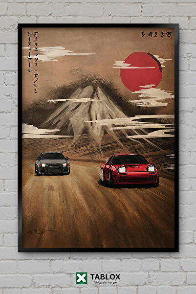 TABLOX Mazda Rx7 Nissan R32 Gtr Σχέδιο αυτοκινήτου Πλαίσιο αυτοκινήτου με δια...