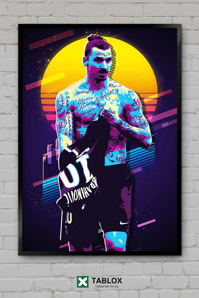 TABLOX Zlatan Ibrahimović Fudbaler Švedski Napadač Fudbalski Poster Dekorativ...