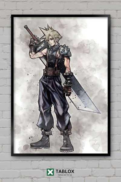 TABLOX Εικονογράφηση χαρακτήρων Final Fantasy 7 Cloud Strife, Σκίτσο Anime, Δ...