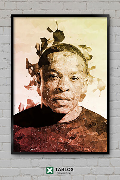 TABLOX Dr Dre Rapper Rapștiu Producător Hip Hop Poster Portret Încadrat Tablo...