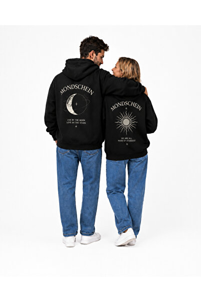 Mondschein Sevgili Kombini 2-pack Oversize Unisex Φούτερ με κουκούλα με στάμπ...