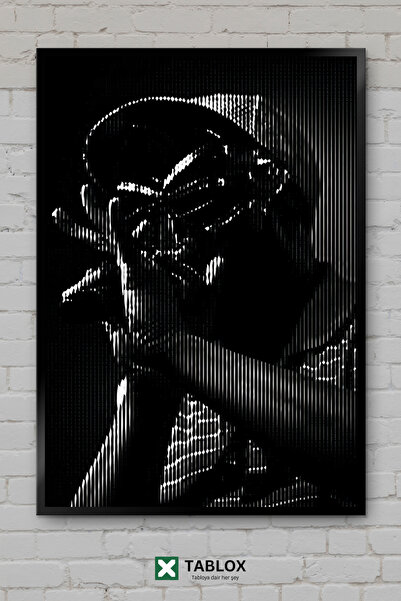 TABLOX Mf Doom Ράπερ Ράπερ Χιπ Χοπ Μουσική Μάσκα Καλλιτέχνης Πλαισιωμένο Διακ...