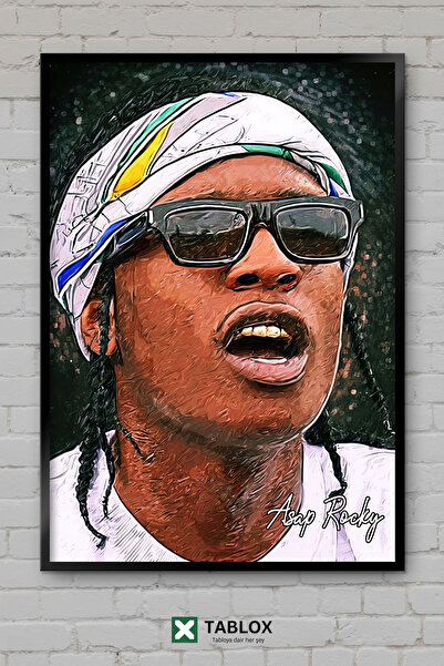 TABLOX Asap Rocky Ράπερ Ράπερ Χιπ Χοπ Τραγουδιστής Μουσική Αφίσα με εμφάνιση ...