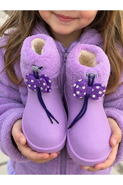PLN SHOES Koko Su Geçirmez İçi Kürklü Çocuk Eva Yağmur Kar Çizme
