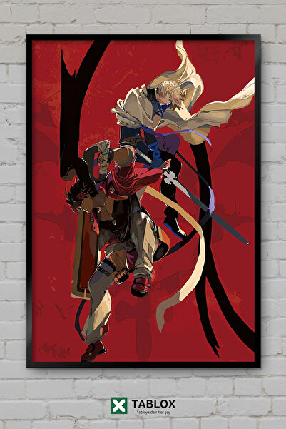 TABLOX Guilty Gear Fighting Game Αφίσα Anime με κορνίζα Διακοσμητικός πίνακας...