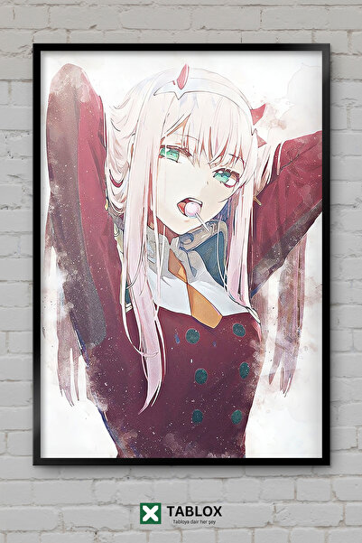 TABLOX Darling In The Franxx Zero Two Αφίσα Άνιμε Μάνγκα με Εμφάνιση Κορνίζας...