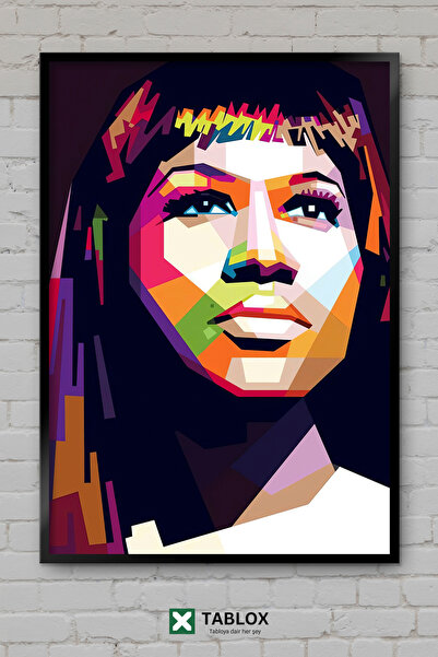 TABLOX Aretha Franklin, pevačica, pesma soula, okvir za dekorativnu MDF sliku